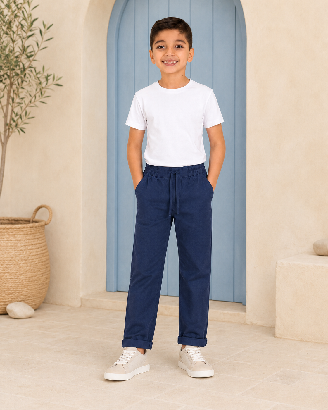 Pantalón Bota Recta Azul Turqui