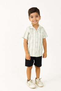 Conjunto Camisa Lino Estampada (opción 2)