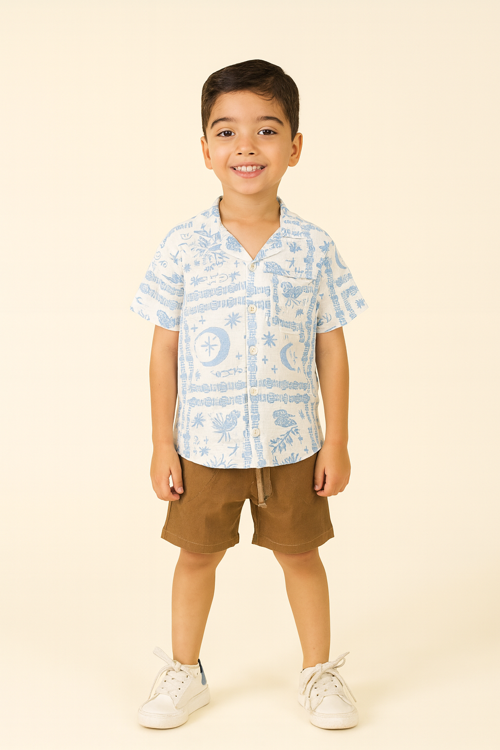 Conjunto Camisa Lino Estampada (opción 8)