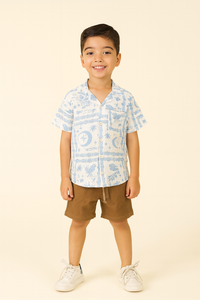 Conjunto Camisa Lino Estampada (opción 8)