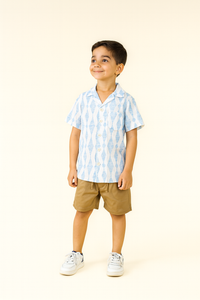 Conjunto Camisa Lino Estampada (OPCIÓN 4)