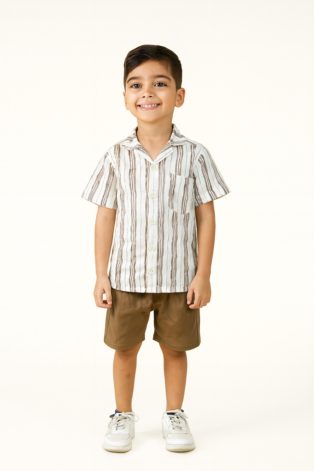 Conjunto Camisa Lino Estampada Ref: 1