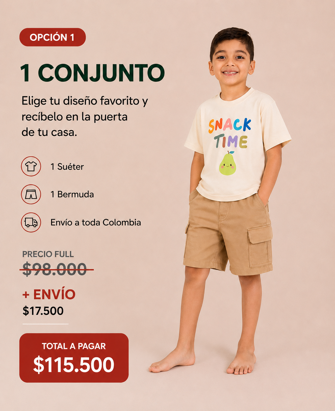 Conjunto Snack Time (Opcion 2)