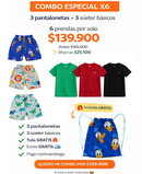 Combo X3 pantaloneta + básico Nuevo