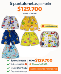 Combo X5 pantaloneta # 2