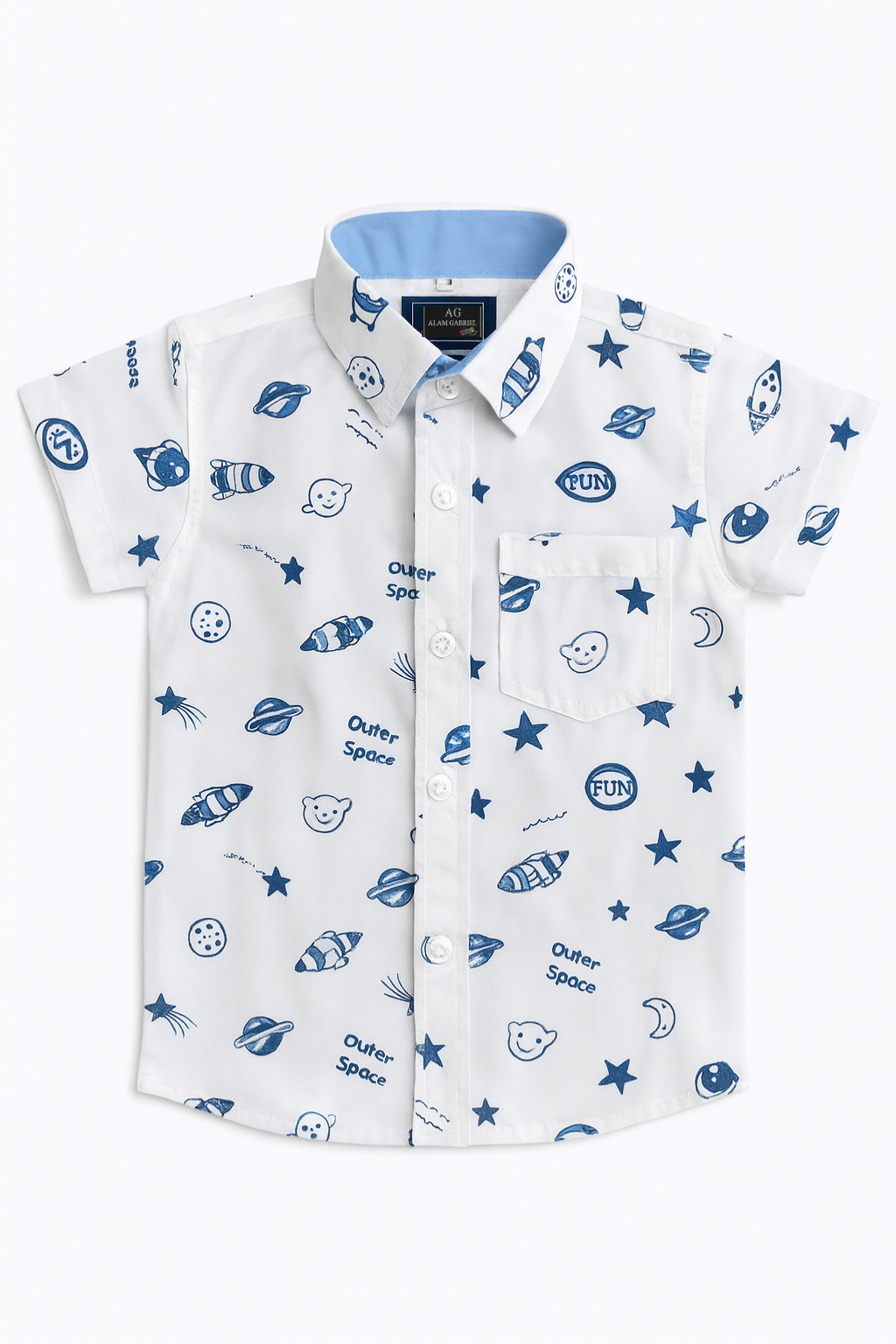 Camisa de niño espacial