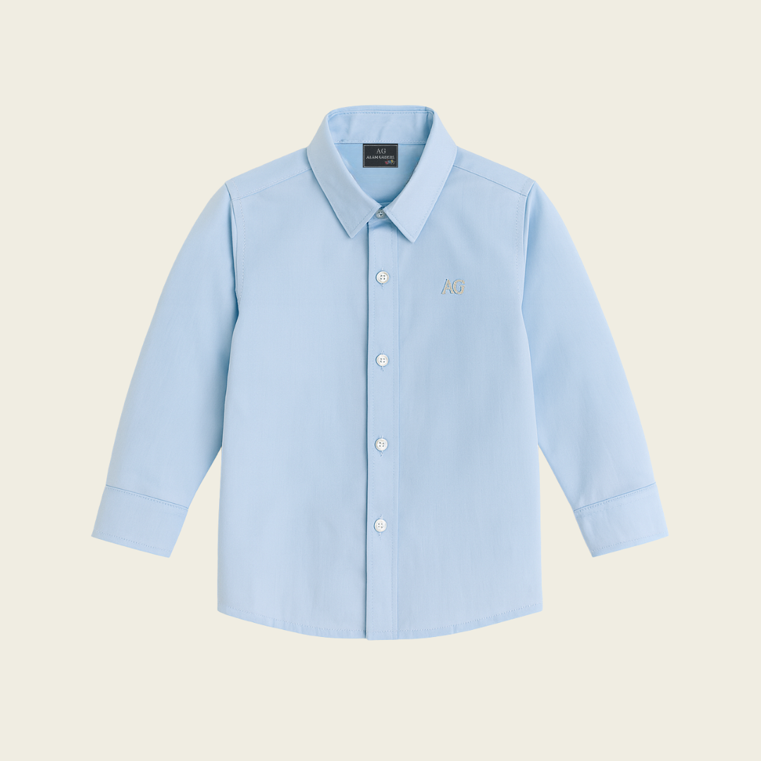 Camisa Manga larga Azul Claro