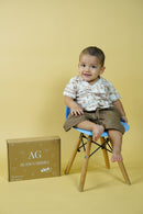 Conjunto camisa lino estampada