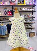 Vestido En Lino Laura Flor Morada