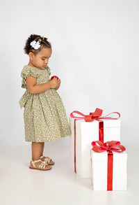 Vestido De Niña Verde Primavera