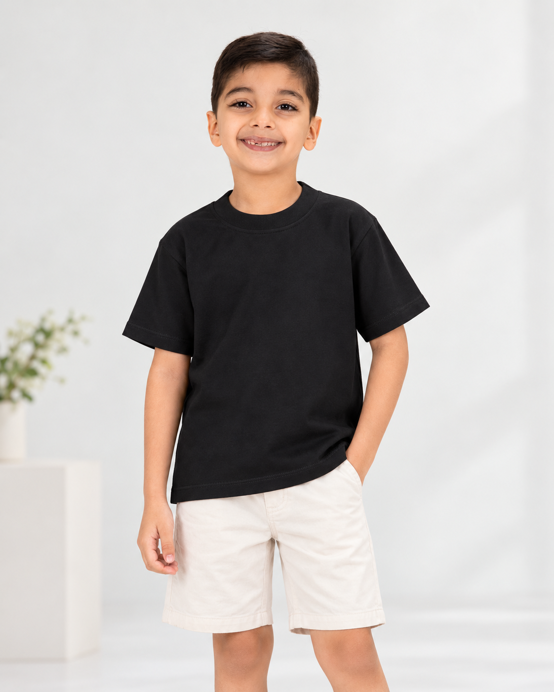 Camiseta Tela Pesada Negra