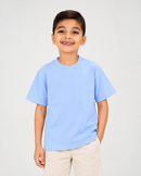 Camiseta Tela Pesada Azul Bebe