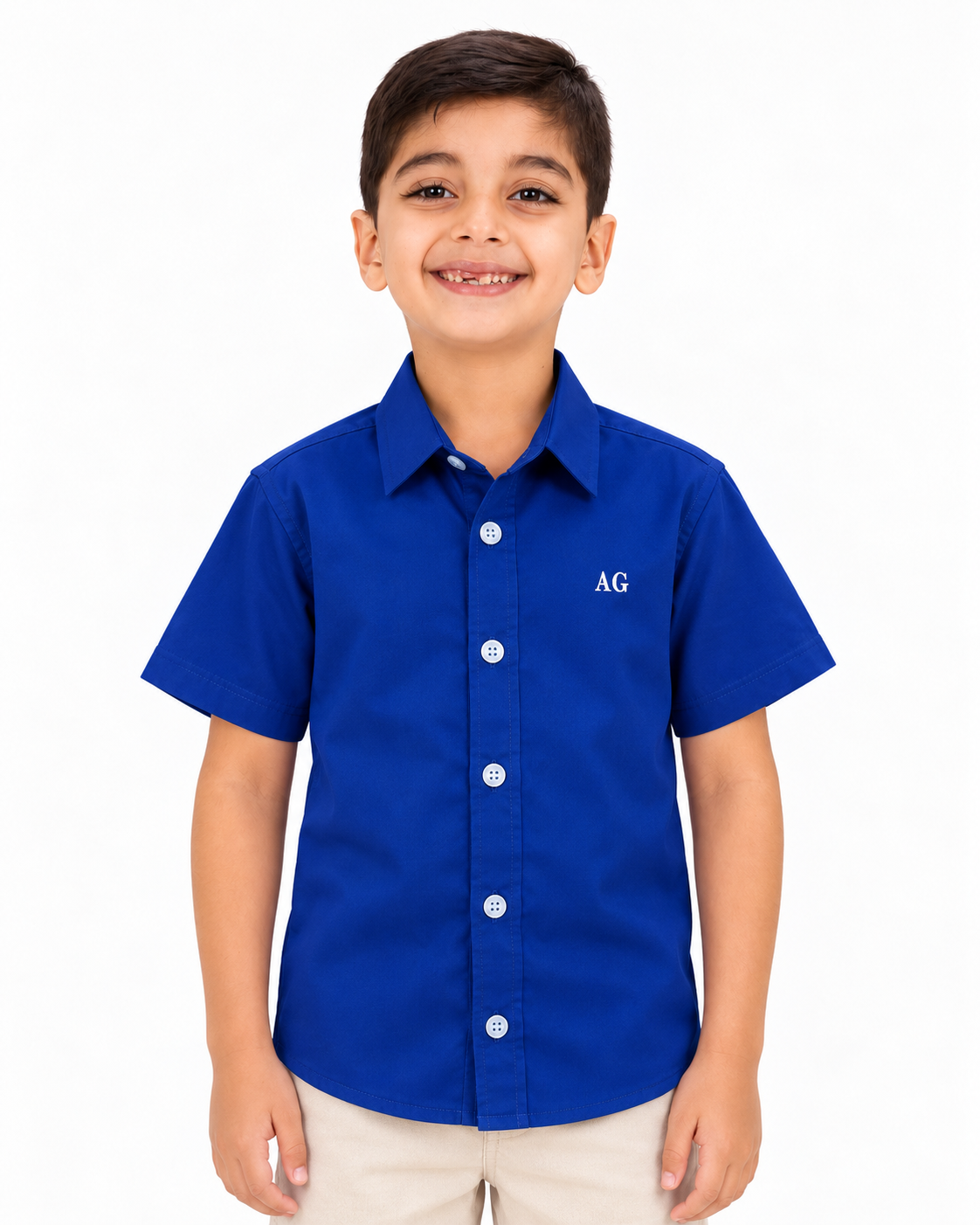 Camisa de niño manga corta rey