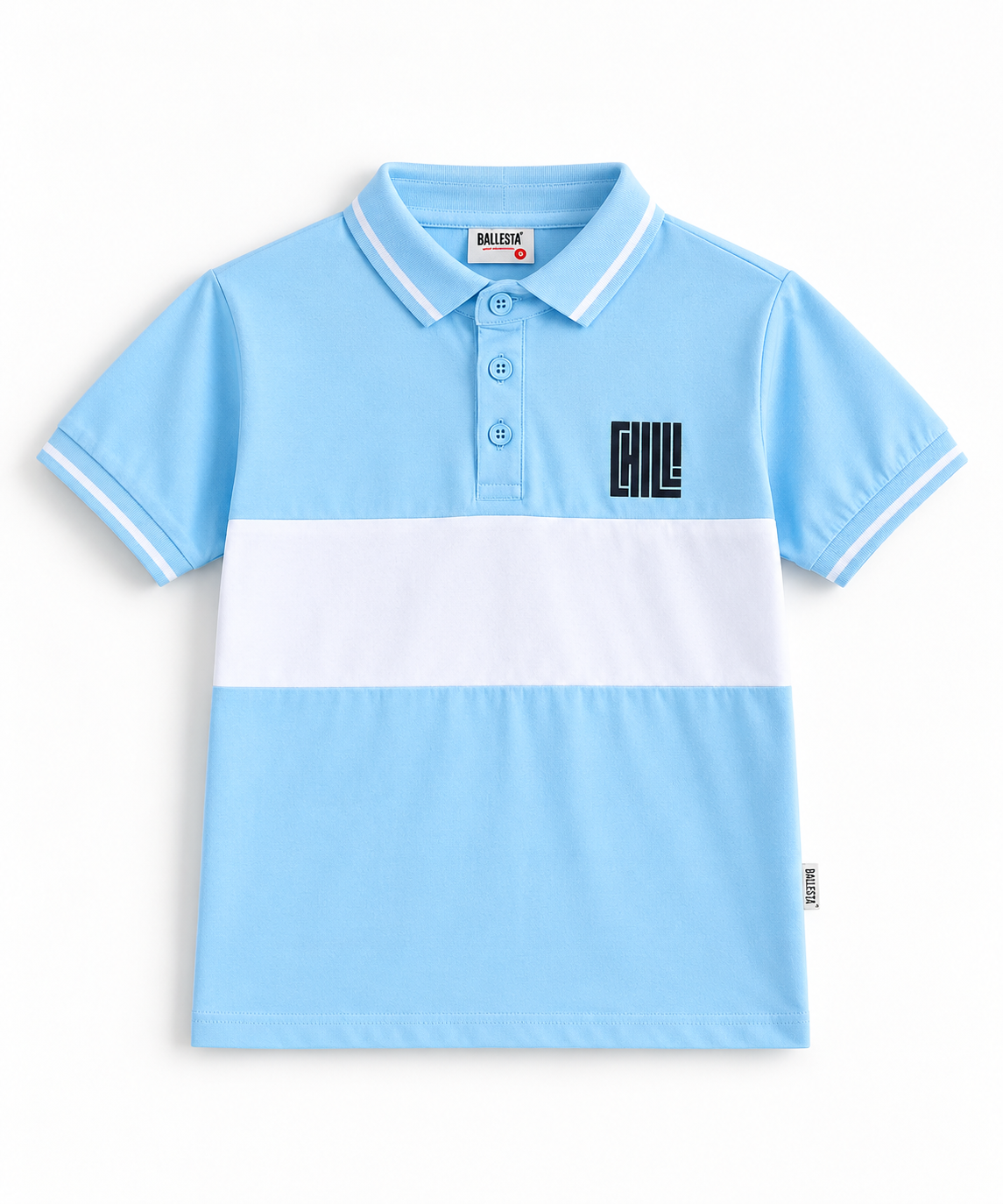 Suéter Polo Ballesta Celeste
