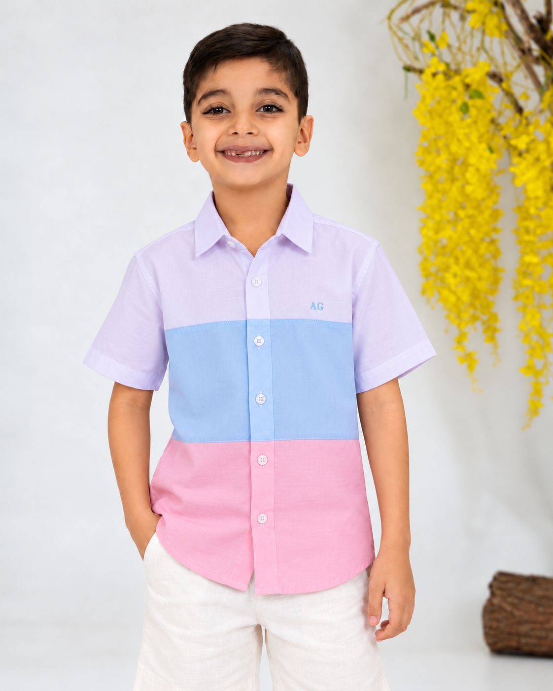 Camisa de niño arcoiris