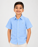 Camisa en Lino Paola Celeste