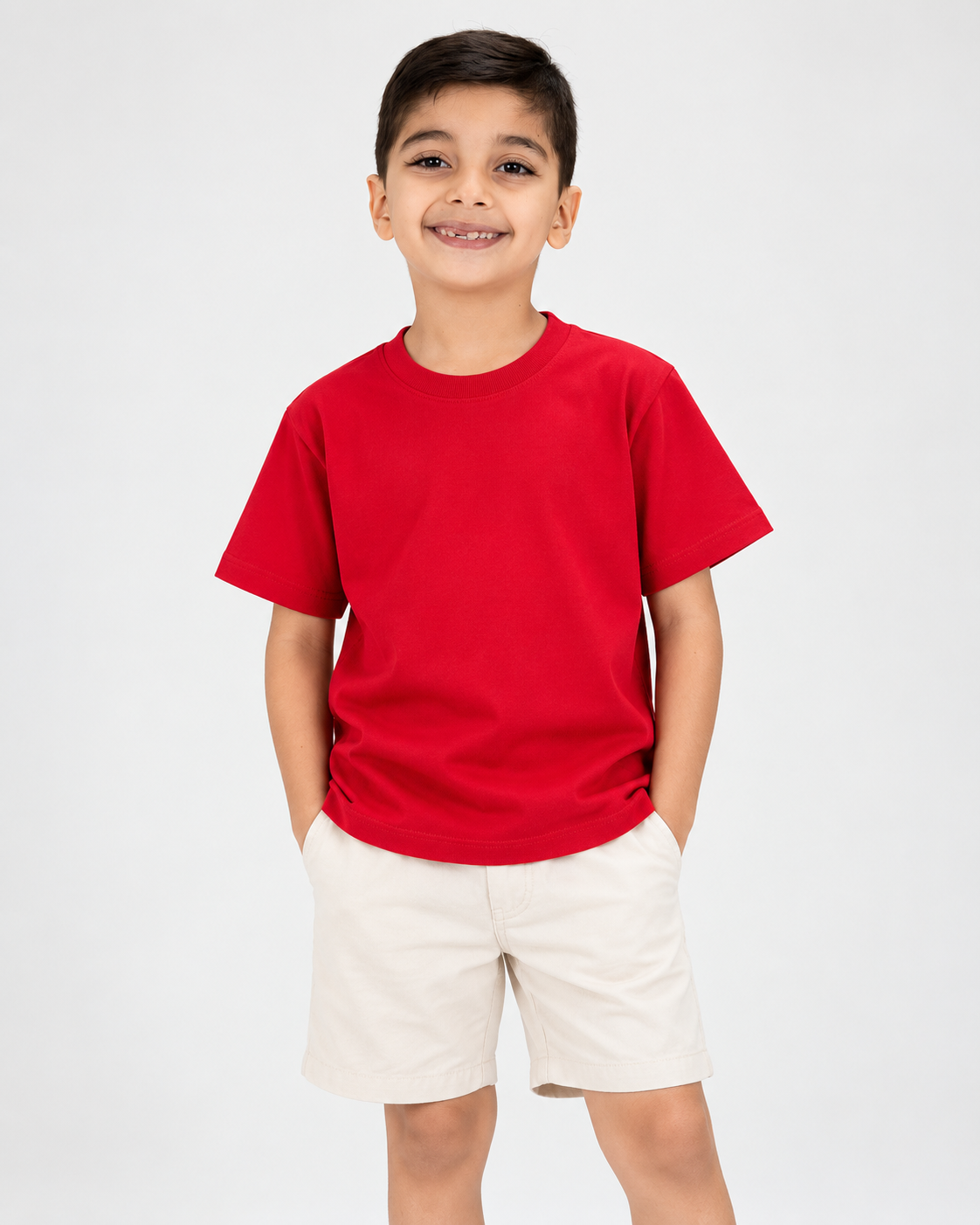 Camiseta Tela Pesada Roja