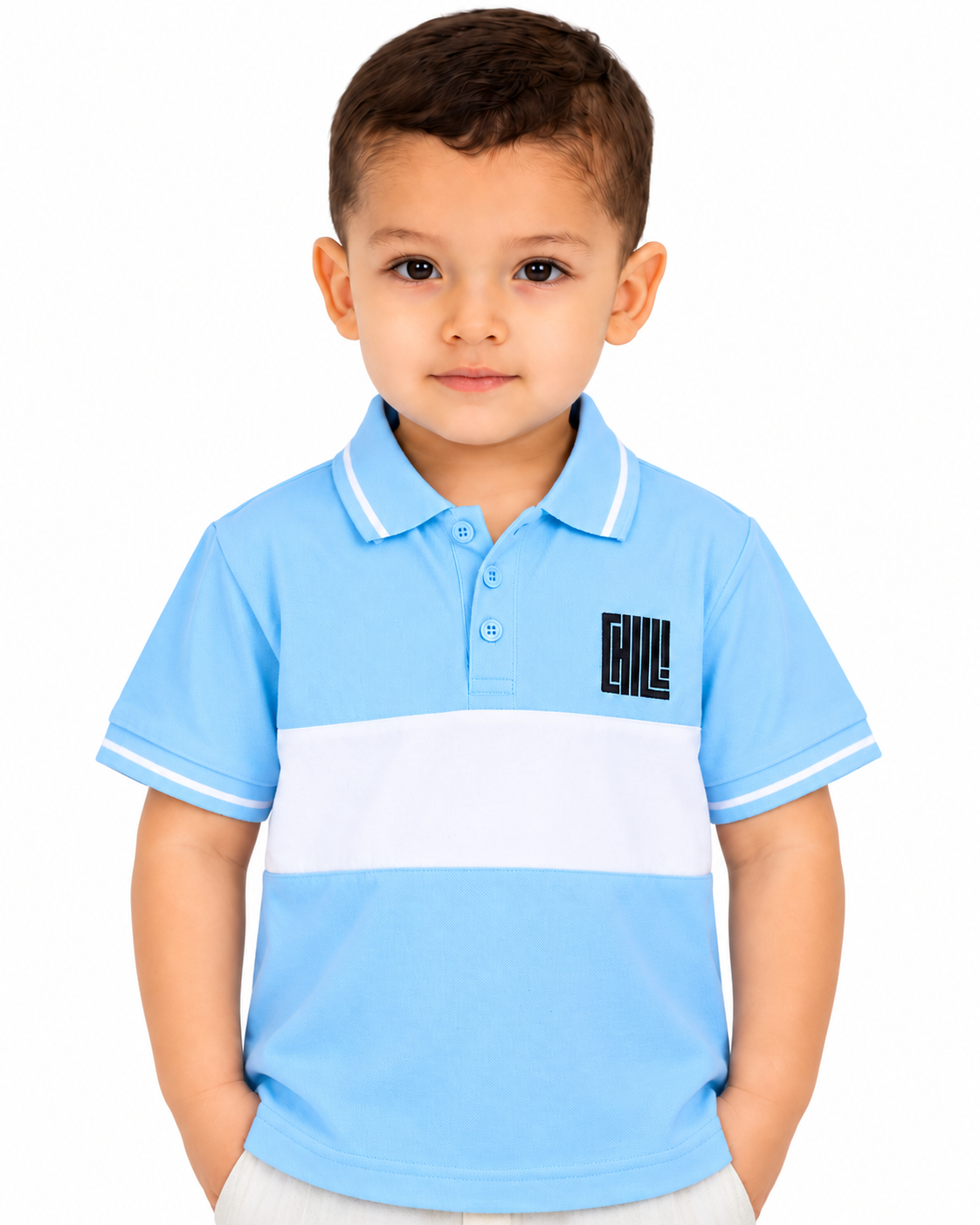 Suéter Polo Ballesta Celeste
