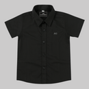 Camisa de niño manga corta negra