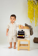 Conjunto Lino Alam Rayas Caquis